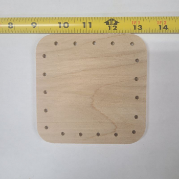 Drilled 4 1/2" x 4 1/2" x 1/4" (19 holes)