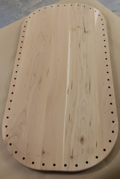 15" x 30" x ¾" Drilled Oak-60 [6.5mm] holes